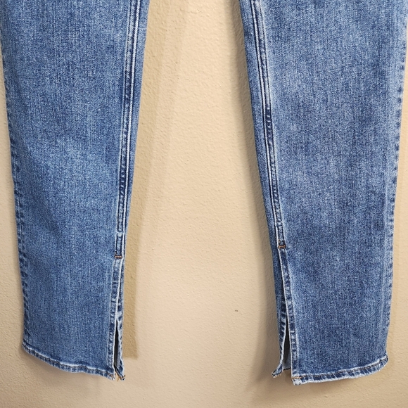 Madewell Womens |27| Mid-Rise Stovepipe Jeans in Knowland Wash/Slit-Hem Edition - Picture 7 of 14